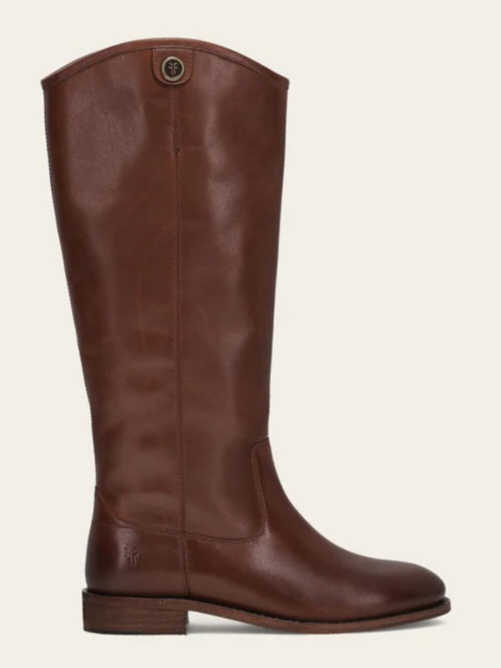 Frye Melissa boats in cognac EUC